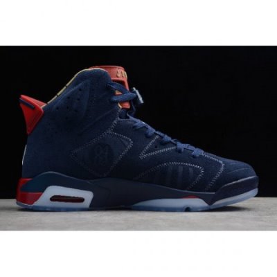 Nike Erkek Air Jordan 6 Db Lacivert Basketbol Ayakkabısı Türkiye - HRCGY38F